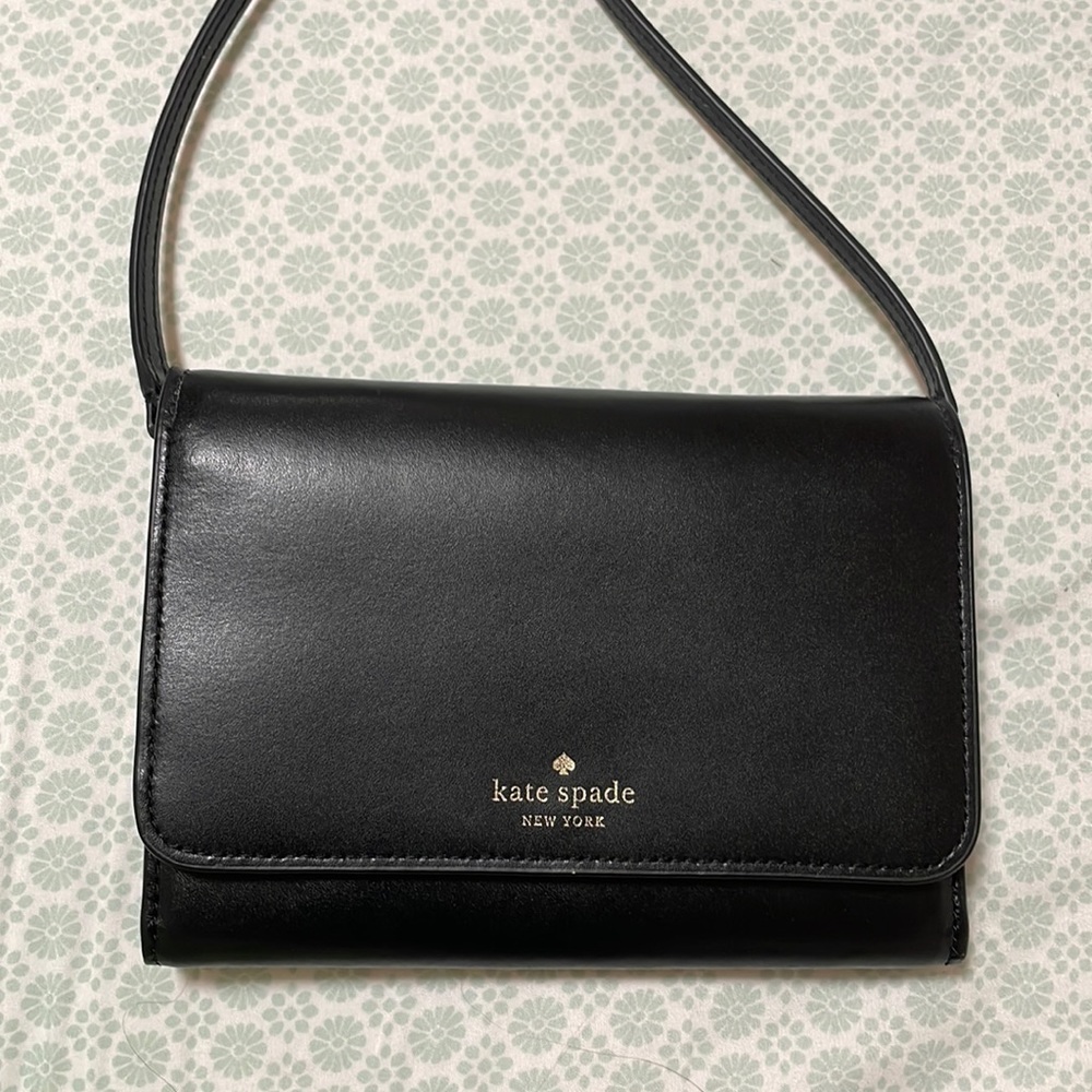 BLACK KATE SPADE CROSSBODY / CLUTCH